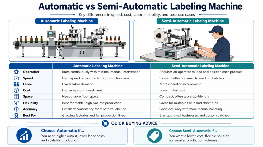 automatic vs semi automatic labeling machine