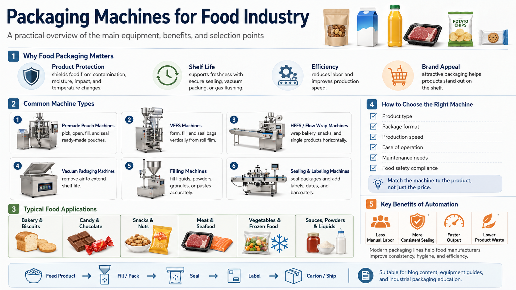 packaging machines for food industry
