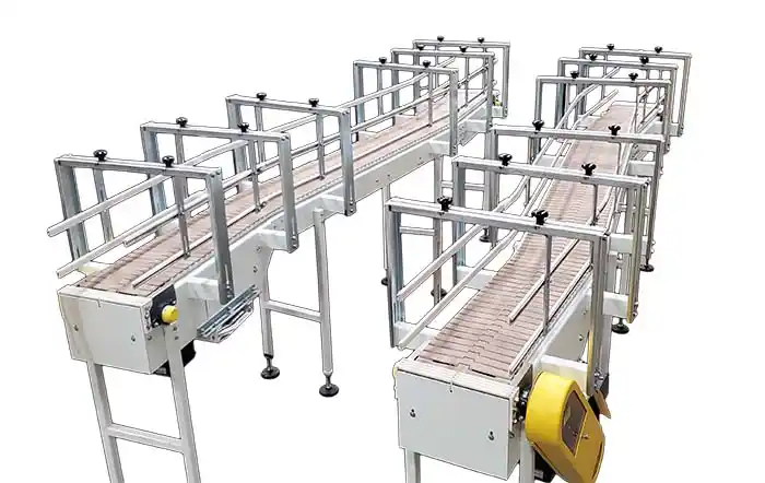 packaging conveyor system guide