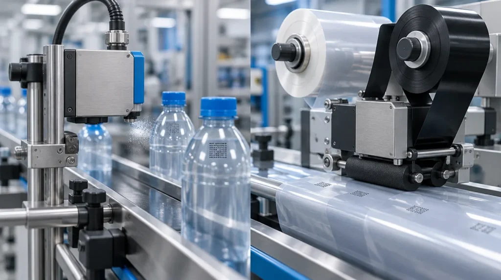 inkjet coder vs thermal transfer overprinter