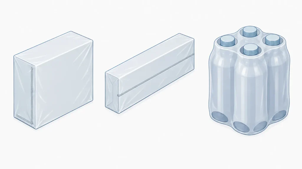 shrink wrap sealer types full enclosure vs sleeve wrap